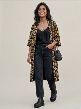 MONKI Long jacket with pockets size S